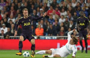 Două greșeli mari de arbitraj în Real Madrid - Tottenham: penalty clar refuzat englezilor, ofsaid la primul gol 