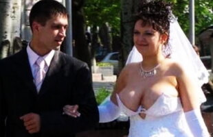 VIDEO Cu aşa rochii nu ar trebui să te căsătoreşti vreodată. Iată cele mai urâte ţinute pentru nuntă!