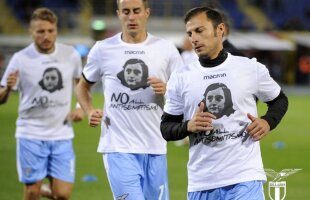 VIDEO Fanii lui Lazio, cântece și saluturi naziste! Ștefan Radu și colegii laziali au îmbrăcat tricouri albe cu Anne Frank