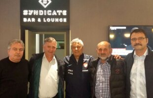 ROMÂNIA - TURCIA. Lucescu s-a relaxat înainte de meci și s-a văzut cu foștii colegi de la Hunedoara: "Probabil că și noi l-am ajutat mult"