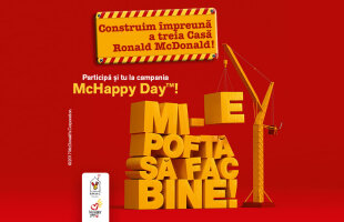 „Mi-e poftă să fac bine” între 20-26 noiembrie împreună cu Fundația pentru Copii Ronald McDonald