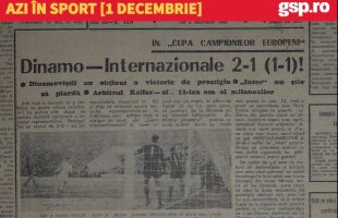 VIDEO La mulți ani, România! Evenimentele zilei de 1 decembrie în sport: Dinamo bătea pe Inter Milano