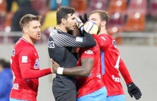 FCSB - JUVENTUS. Două momente ȘOCANTE pe teren, în victoria FCSB! Nervi întinși la maximum între vedetele lui Dică: "Ridică-te, du-te-n p..a mea!"