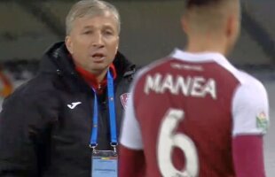 VIDEO Reacție agresivă a lui Dan Petrescu la adresa propriului jucător, după primul gol al Craiovei » Camerele TV l-au surprins înjurându-l!