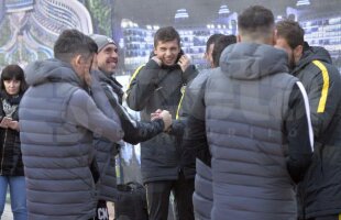 FOTO Steliștii și oamenii lui Hagi și-au dat mâna! Viitorul, urmărită de Dică și MM Stoica la meciul cu Galata