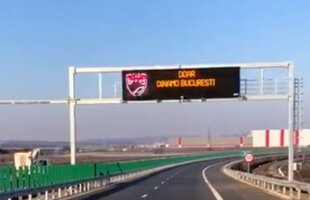 VIDEO Mesajul "Doar Dinamo București" a apărut pe o autostradă din România! Care e misterul din spatele pozei