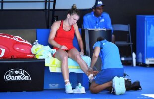 VIDEO Australian Open în pericol? Simona Halep a avut 6 accidentări în 3 ani » Cum a reacționat când a avut probleme la gleznă