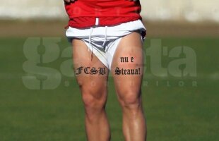 FOTO Steliano a recidivat! Alte 13 tatuaje pe care și le-a făcut pe picioare: ”FCSB nu e Steaua” :D