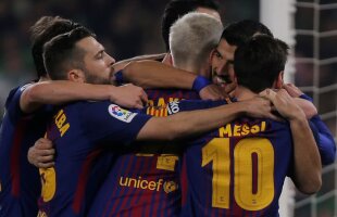 VIDEO Dezlănțuiți după pauză » Betis - Barcelona 0-5: Spectacol total oferit de Messi, aplaudat la scenă deschisă 