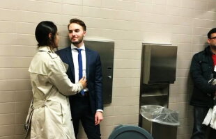 VIDEO Un cuplu a spus "DA" într-o toaletă. Uite motivul incredibil!