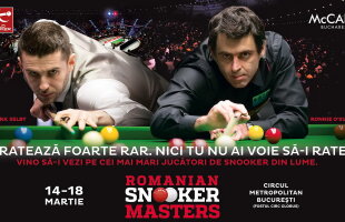 Informațiile Gazetei au fost confirmate oficial » Ronnie O'Sullivan, Mark Selby şi Stuart Bingham vin în martie la București!