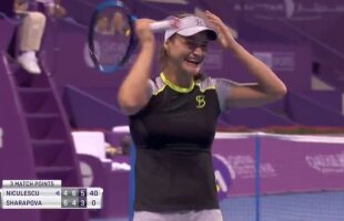  VIDEO » MARATON! Monica Niculescu obține o victorie fantastică în fața Mariei Sharapova și merge în turul 2 la Doha