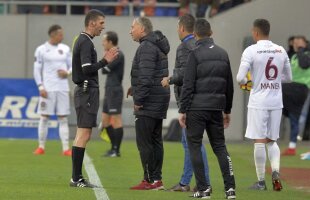 Reacția staff-ului clujenilor după arbitrajul lui Hațegan + a încălcat Petrescu din nou regulamentul? 