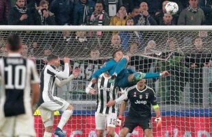 VIDEO Performanță senzațională în Juventus - Real Madrid: Cristiano Ronaldo a lovit mingea de la o înălțime incredibilă