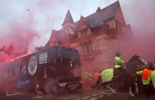 FOTO + VIDEO Incidente grave înainte de Liverpool - City! Autocarul echipei lui Guardiola, avariat! Mai mulți răniți