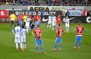 FOTO Nimeni nu a observat asta la TV » Imagine genială surprinsă între băncile de rezerve la FCSB - CS U Craiova: "E Benone cu perucă!" :D