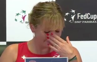 ROMÂNIA - ELVEȚIA // FOTO Lacrimi la FED Cup: mărturia EMOȚIONANTĂ a Timeei Bacsinszky despre România, pe care o redăm integral. Aplauze în sala de conferințe