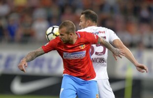 FOTO Moment incredibil la FCSB - CFR! Era minutul 80 și ardelenii aveau 1-0, dar Dan Petrescu și-a bătut joc de o fază 