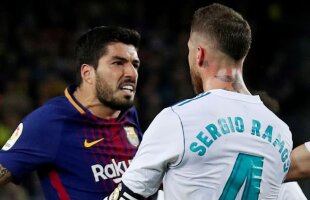 Reacția ironică a lui Sergio Ramos la "teatrul" lui Suarez: "Nu suntem aici să educăm pe nimeni. Eu am trei copii acasă, e suficient!"