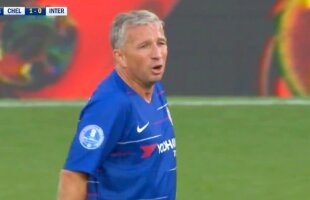 Dan Petrescu s-a luat și de arbitrul amicalului în care a jucat pentru vedetele lui Chelsea contra lui Inter! + "L-aș alege în locul lui Moses"