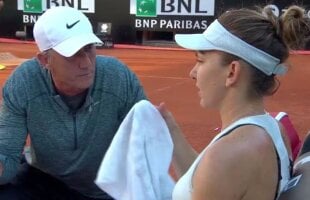 Momentul care a relansat meciul Halep - Sharapova! Cahill, dialog motivațional cu Simona: "Asculți ce îți zic?"/ "Sharapova mă omoară"
