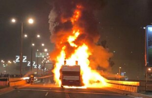 VIDEO + FOTO Scene incredibile în Belgrad! Autocarul Stelei Roșii Belgrad a luat foc la petrecerea de titlu