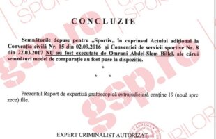 EXCLUSIV FOTO FACSIMIL // Semnătura de pe noul contract al lui Omrani cu CFR Cluj este FALSĂ! Avem rezultatul expertizei grafologice