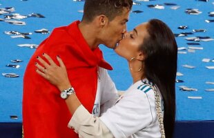 FOTO Trofeu și pentru Georgina » Sărut pătimaș pentru Ronaldo: a sărbătorit cu iubita victoria din Liga Campionilor