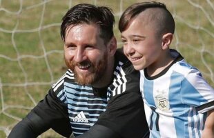 Gest superb al lui Leo Messi: s-a întâlnit cu minunea naționalei de pitici a Argentinei » La 15 ani, suferă de acondroplazie