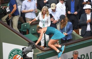 SIMONA HALEP A CÂȘTIGAT ROLAND GARROS // FOTO Cățărarea către primul Grand Slam! Imaginile care nu s-au văzut la TV » I-a făcut "scară" Simonei Halep după finala câștigată