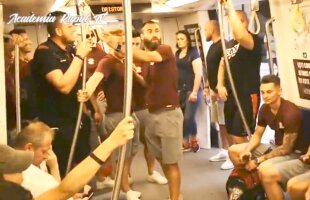 VIDEO Imagini UNICE în fotbalul românesc » Daniel Niculae, Maftei și compania s-au deplasat cu metroul!