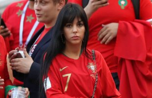 FOTO Cristiano impresionează pe teren, iubita lui în tribună » Georgina a făcut senzație la Portugalia - Maroc 1-0