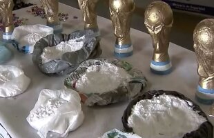 "Narcos de la Copa" » 6 argentineni au fost prinși cu 20 de kg de marijuana și 10 kg de cocaină în replici ale trofeului de la Mondial