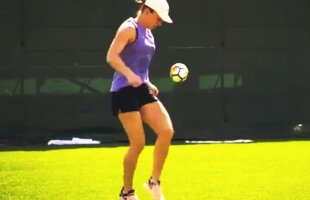 VIDEO Simona Halep la Mondial! Ce post ar juca în echipa de fotbal a unei rivale » Wozniacki a prins și ea primul 5 