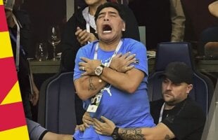 FOTO Primele explicații ale lui Maradona » De ce s-ar fi comportat ciudat la timpul meciului Nigeria-Argentina