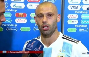 Mascherano a terminat meciul cu Franța în lacrimi! Anunț-surpriză despre Messi: "A murit speranța noastră"