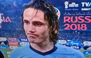Edinson Cavani, în lacrimi la finalul victoriei cu Portugalia: "Îmi imaginez ce este pe străzi, în Uruguay" + Ce spune despre accidentarea din repriza secundă
