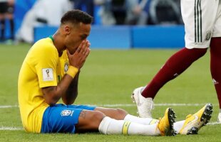 Incredibil » Au calculat câte minute a stat Neymar întins pe gazon la CM 2018