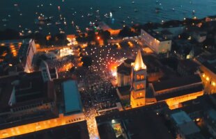 VIDEO Imagini absolut FABULOASE din Zadar » Croații au avut o primire demnă de Game of Thrones