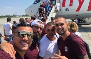 RAPID BUCUREȘTI. FOTO Rapidiștii au plecat în Turcia și au cu ei două nume noi » Matulevicius și un fotbalist trecut pe la Academia Borussiei Dortmund