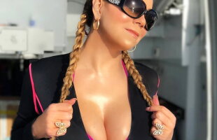 FOTO Mariah Carey, decolteu de infarct! Cântăreața și-a hipnotizat fanii cu formele senzuale