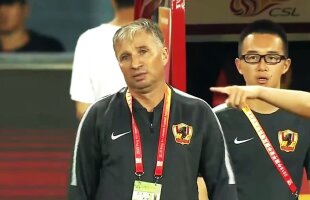 VIDEO Dan Petrescu a comis-o și în China » A protestat în română și a fost trimis în tribună: "Fault, bă, fault!"