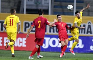 ROMÂNIA - MUNTENEGRU // Emoții în start! Muntenegrenii au cerut penalty după o intrare imprudentă a lui Săpunaru 