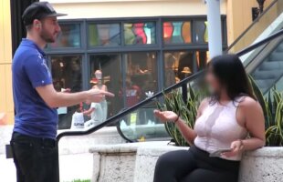 VIDEO I-a spus unei tipe sexy că are 5 milioane de dolari în cont după ce îl refuzase. Reacția ei e fabuloasă