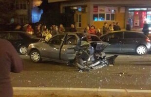 FOTO Accident grav provocat de fiul lui Doroftei în Ploiești: o victimă, 4 mașini avariate