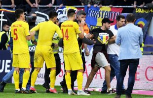 ROMÂNIA - SERBIA 0-0 // FOTO Gest incredibil pe Național Arena! A vrut să-i pupe picioarele lui Săpunaru » Reacția căpitanului României