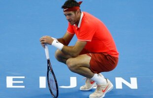 JUAN MARTIN DEL POTRO. An încheiat pentru Del Potro! Argentinianul și-a rupt rotula la Shanghai