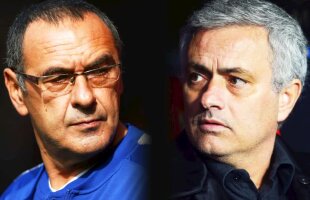 Jose Mourinho și Maurizio Sarri, discuție între patru ochi după Chelsea - United 2-2: "Nu trebuia să reacționez așa"