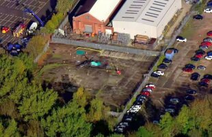 VIDEO+FOTO Imagini aeriene sfâșietoare de la locul accidentului din Leicester » Lumina zilei a scos la iveală dimensiunile tragediei de sâmbătă seară