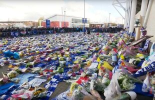 Pașcanu și ceilalți jucători de la Leicester au venit la stadion pentru a-i aduce un ultim omagiu patronului echipei